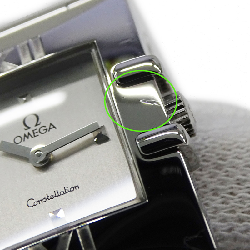 歐米茄星座系列 Cale Quadra 1521.31 女士石英腕錶，不鏽鋼材質，銀色方形錶盤，拋光處理-10