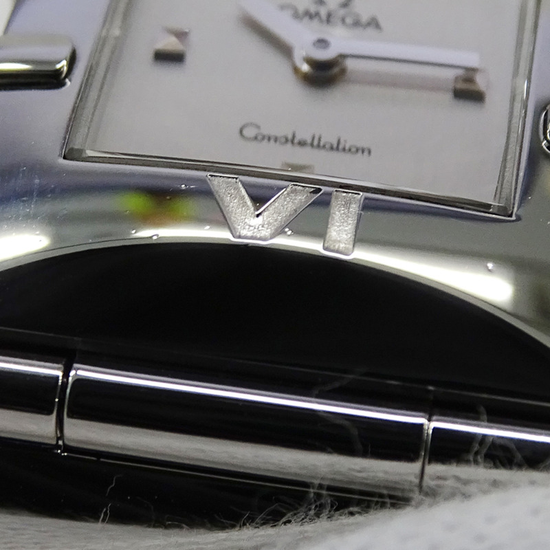 歐米茄星座系列 Cale Quadra 1521.31 女士石英腕錶，不鏽鋼材質，銀色方形錶盤，拋光處理-11