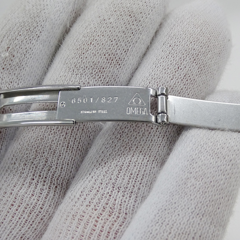 歐米茄海馬系列 2584.80 女士腕錶，300 公尺防水，雅克馬約爾日期顯示，石英機芯，QZ 不銹鋼錶殼，銀色海軍藍錶盤，拋光處理-4