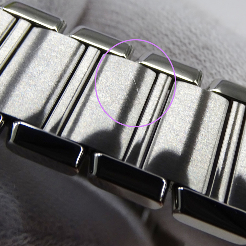 卡地亞 Tank Française 女士腕錶，SM 石英機芯，QZ 不鏽鋼錶殼，型號 W51008Q3，銀色/象牙色錶盤，拋光處理-8