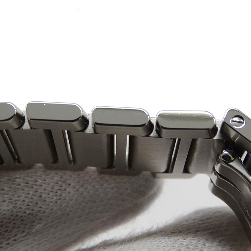 卡地亞 Tank Française 女士腕錶，SM 石英機芯，QZ 不鏽鋼錶殼，型號 W51008Q3，銀色/象牙色錶盤，拋光處理-9