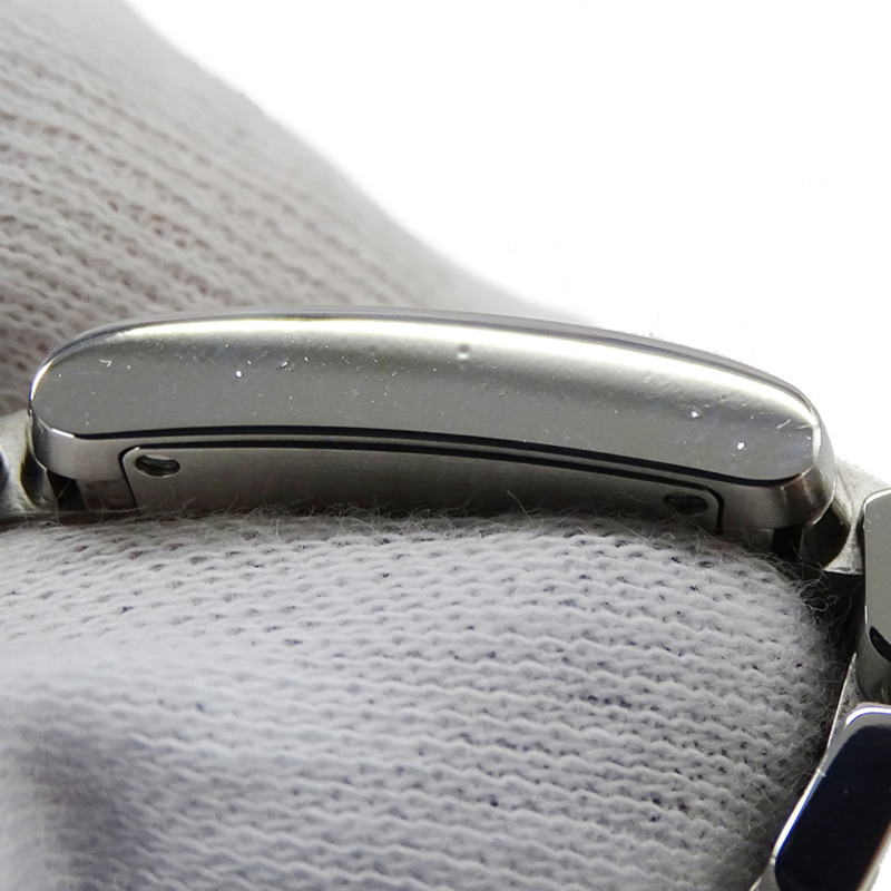 卡地亞 Tank Française 女士腕錶，SM 石英機芯，QZ 不鏽鋼錶殼，型號 W51008Q3，銀色/象牙色錶盤，拋光處理-10