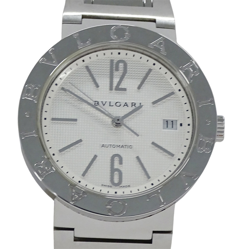 寶格麗男士腕錶，日期顯示，自動機械，不銹鋼材質，BB38SS，拋光銀色-1