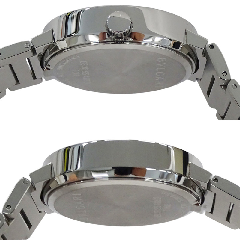 寶格麗男士腕錶，日期顯示，自動機械，不銹鋼材質，BB38SS，拋光銀色-2