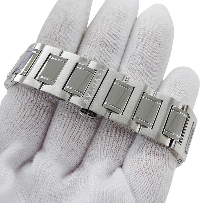 寶格麗男士腕錶，日期顯示，自動機械，不銹鋼材質，BB38SS，拋光銀色-4