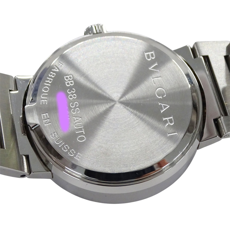 寶格麗男士腕錶，日期顯示，自動機械，不銹鋼材質，BB38SS，拋光銀色-5