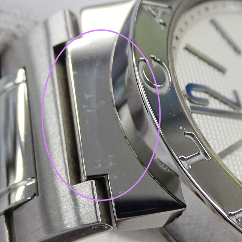 寶格麗男士腕錶，日期顯示，自動機械，不銹鋼材質，BB38SS，拋光銀色-11