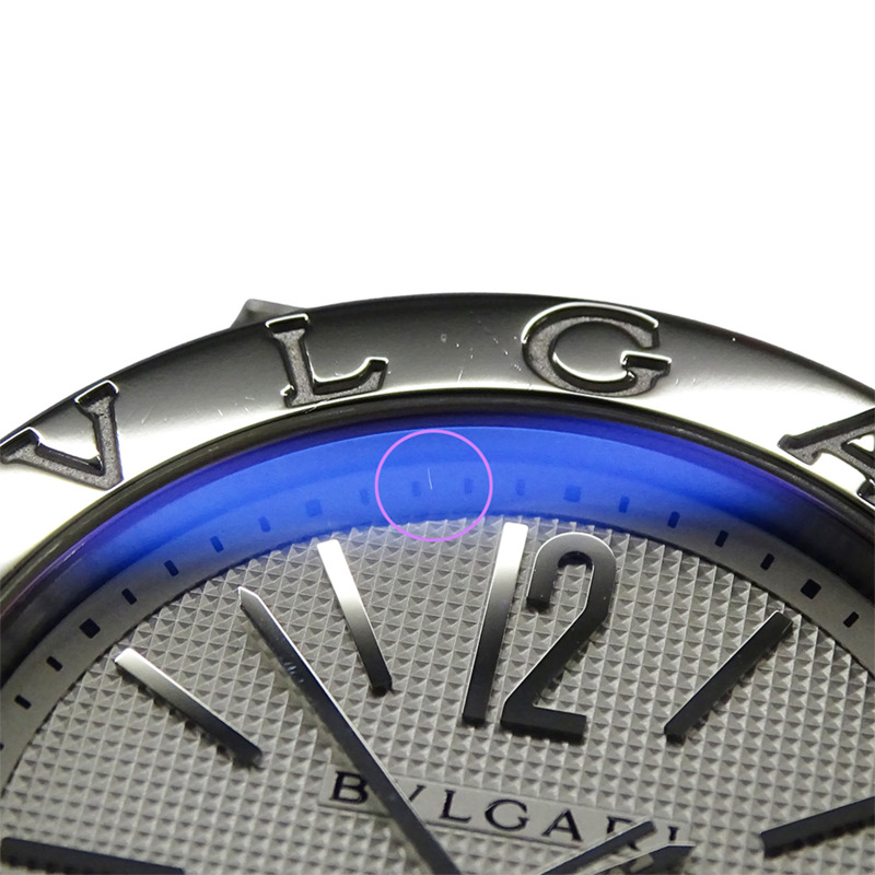 寶格麗男士腕錶，日期顯示，自動機械，不銹鋼材質，BB38SS，拋光銀色-12