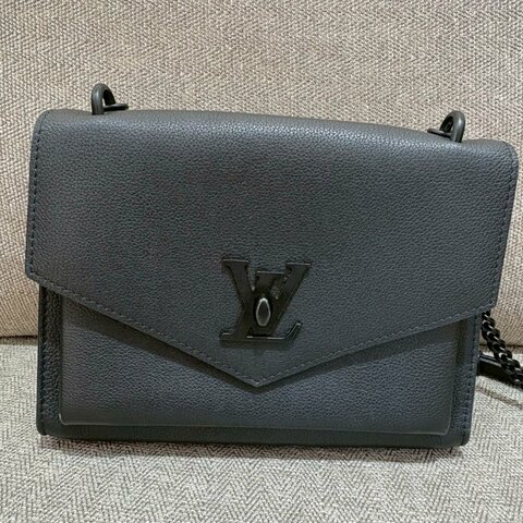 LV Mylockme BB黑色牛皮單肩斜挎包