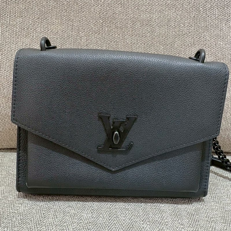 LV Mylockme BB黑色牛皮單肩斜挎包-0