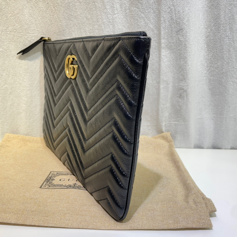 【包稅】GUCCI 525541 GG Marmont 馬特拉塞凸紋手拿包-3