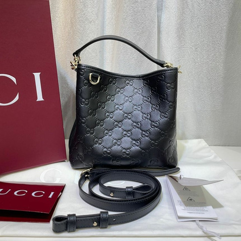 【包稅】GUCCI GG 標誌小水桶包肩包 815118