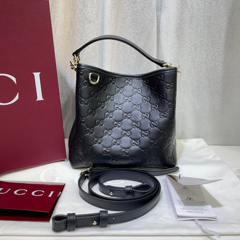 【包稅】GUCCI GG 標誌小水桶包肩包 815118-1