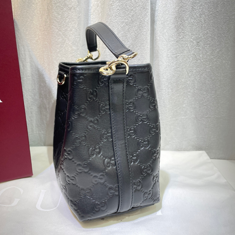 【包稅】GUCCI GG 標誌小水桶包肩包 815118-3