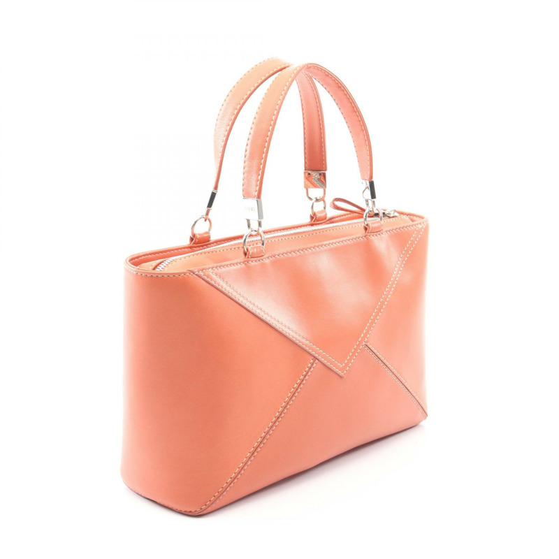 LOEWE Anagram 手提包，棕色皮革，二手女款-1