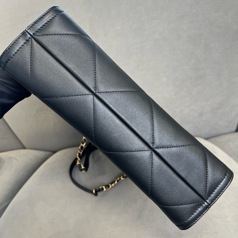 99新香奈兒Chanel 黑金tote芯片款-7