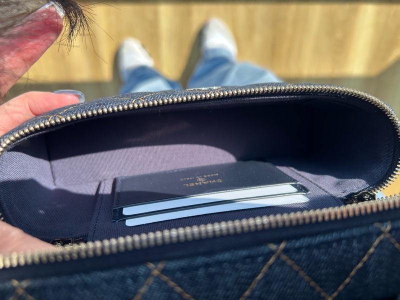 Chanel LP飯盒包/鍊條可拆卸/Denim 丹寧/牛仔-5