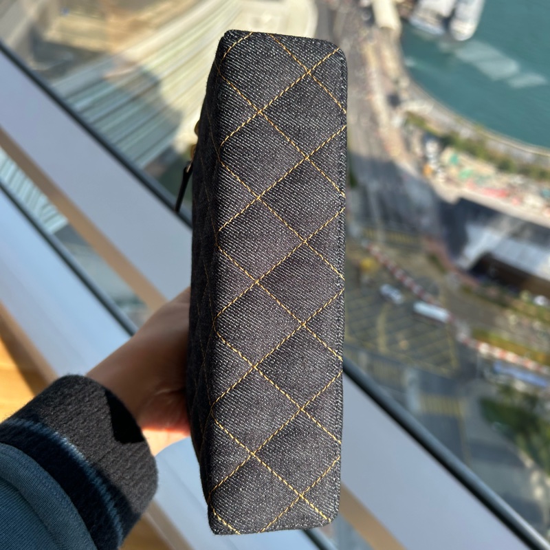 Chanel LP飯盒包/26P/鍊條可拆卸/Denim 丹寧/牛仔-16