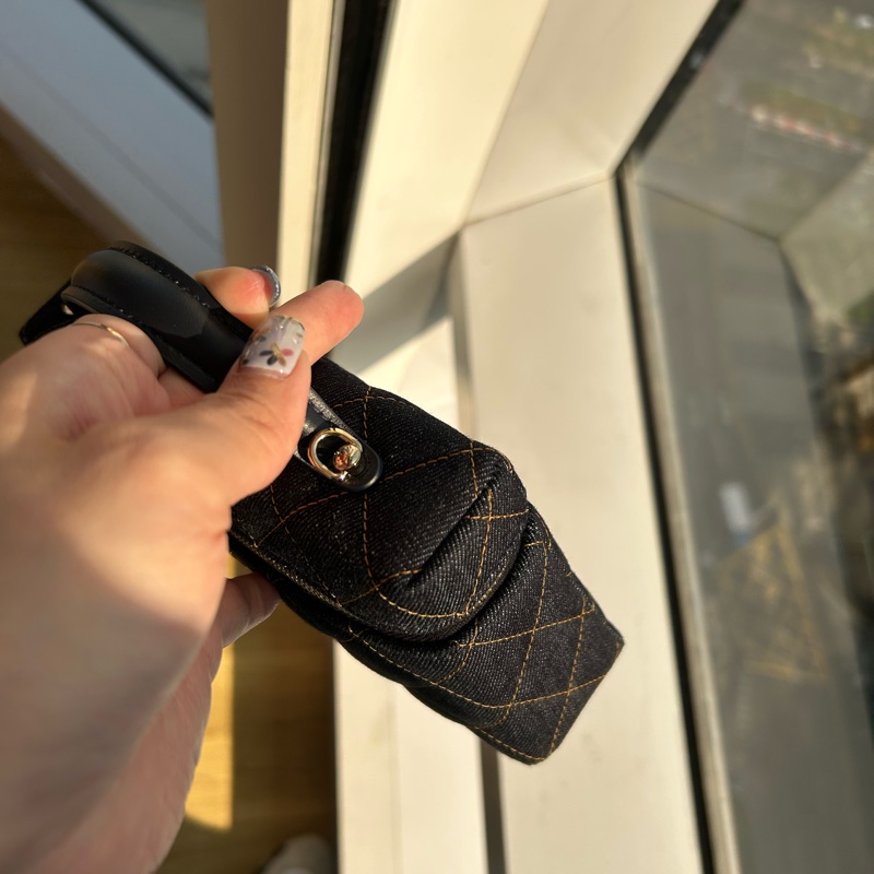 Chanel LP飯盒包/26P/鍊條可拆卸/Denim 丹寧/牛仔-18