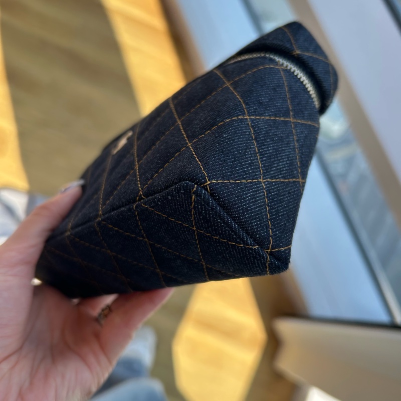 Chanel LP飯盒包/26P/鍊條可拆卸/Denim 丹寧/牛仔-19