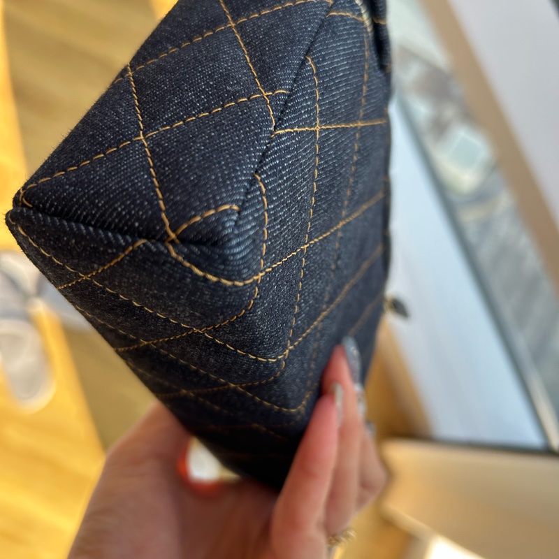 Chanel LP飯盒包/26P/鍊條可拆卸/Denim 丹寧/牛仔-21