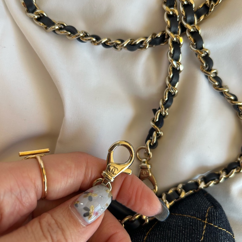 Chanel LP飯盒包/26P/鍊條可拆卸/Denim 丹寧/牛仔-27