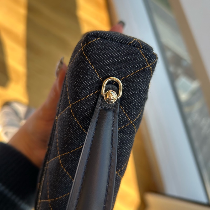 Chanel LP飯盒包/26P/鍊條可拆卸/Denim 丹寧/牛仔-33