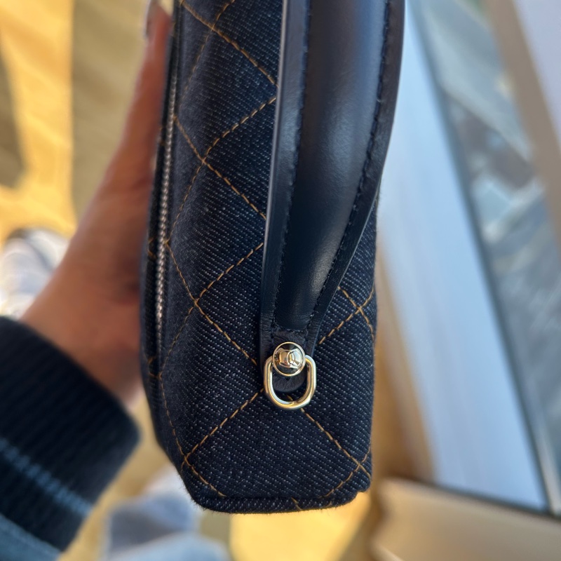 Chanel LP飯盒包/26P/鍊條可拆卸/Denim 丹寧/牛仔-34