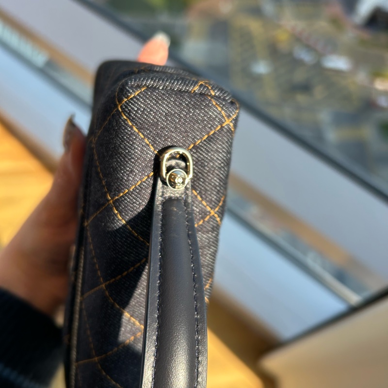 Chanel LP飯盒包/26P/鍊條可拆卸/Denim 丹寧/牛仔-35