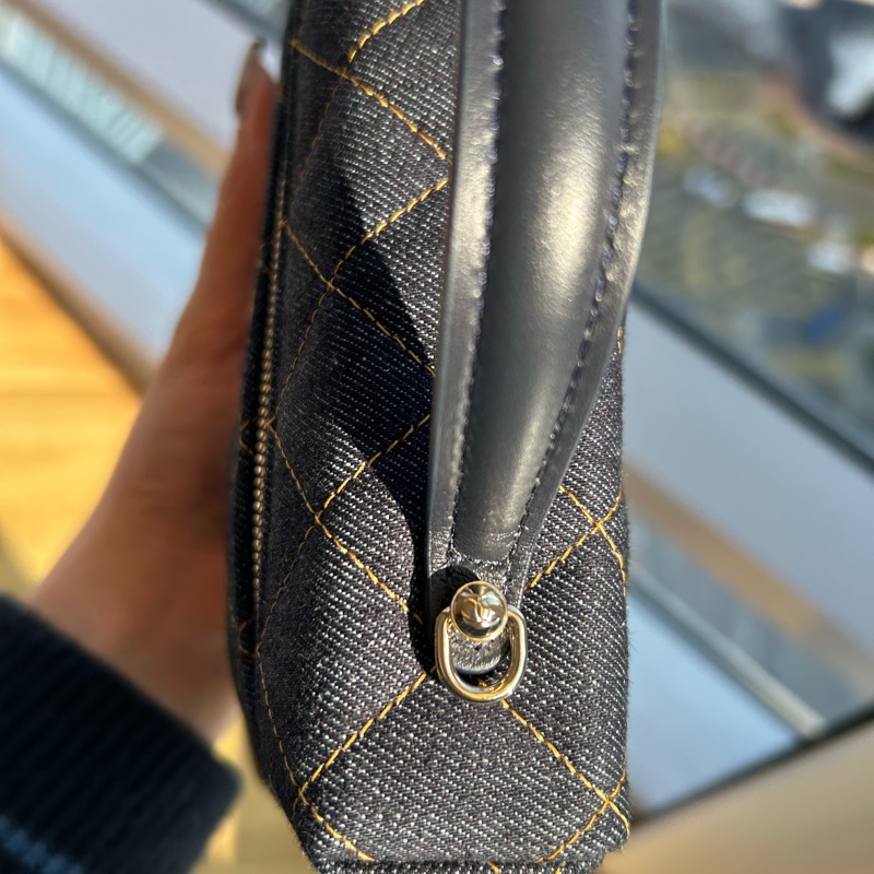 Chanel LP飯盒包/26P/鍊條可拆卸/Denim 丹寧/牛仔-36