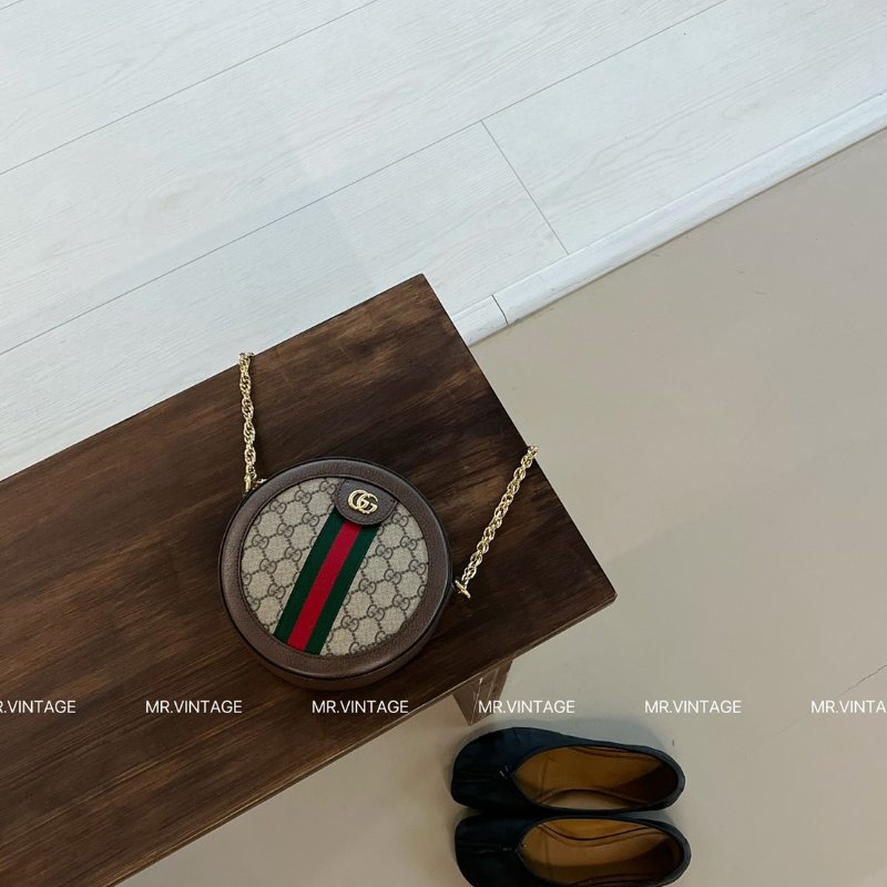 🏷GUCCI老花圓餅包-0