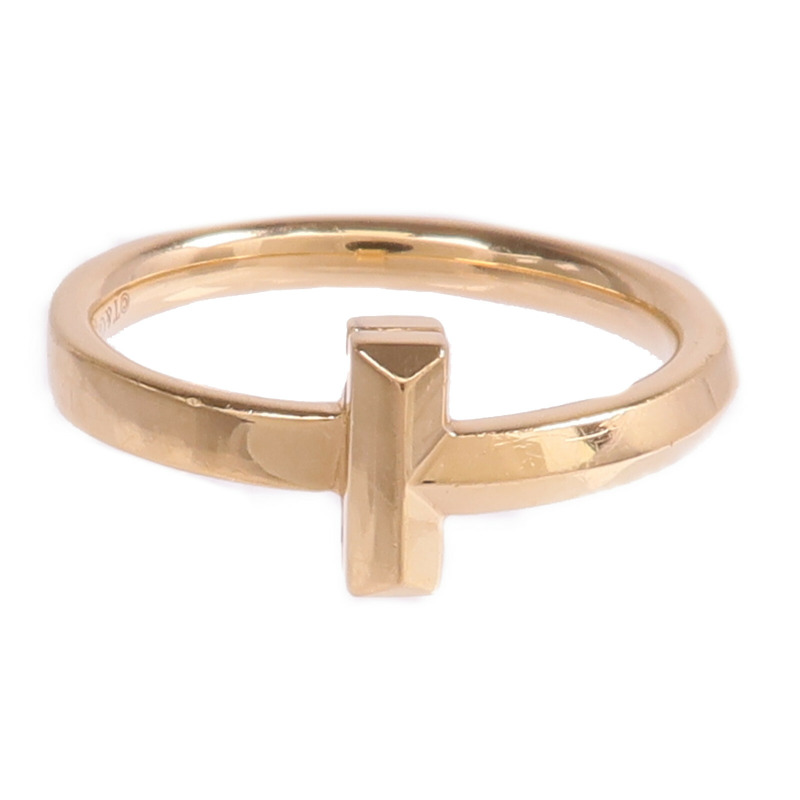 TIFFANY＆CO 18K玫瑰金T1 Ring戒指US#6.5-1