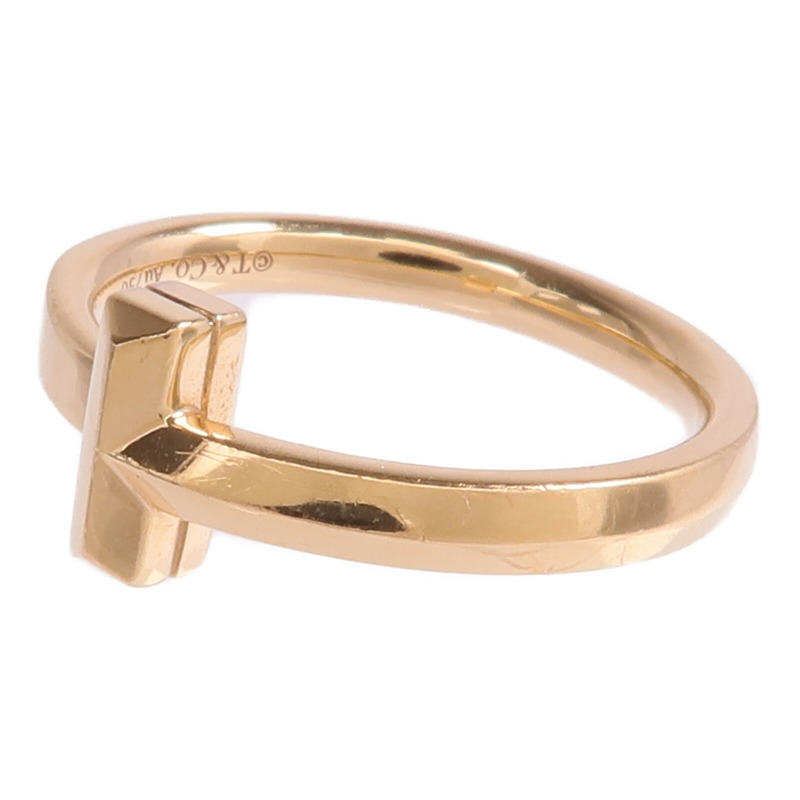 TIFFANY＆CO 18K玫瑰金T1 Ring戒指US#6.5-2