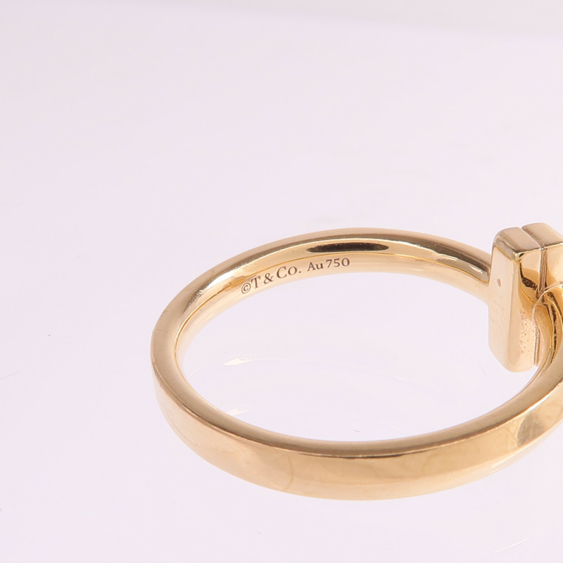 TIFFANY＆CO 18K玫瑰金T1 Ring戒指US#6.5-4