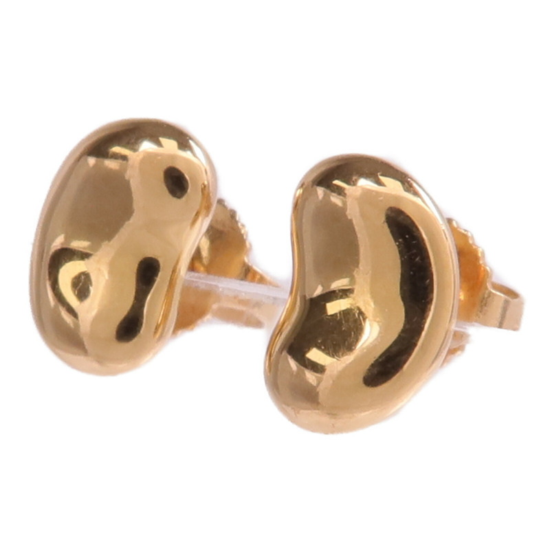 TIFFANY＆CO 18K玫瑰金Elsa Peretti Bean Earrings耳環-1