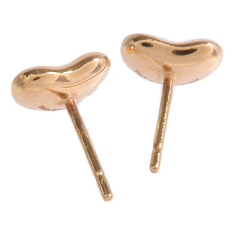 TIFFANY＆CO 18K玫瑰金Elsa Peretti Bean Earrings耳環-3