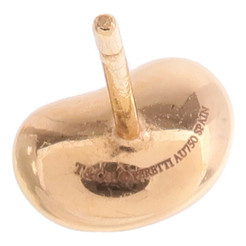 TIFFANY＆CO 18K玫瑰金Elsa Peretti Bean Earrings耳環-5