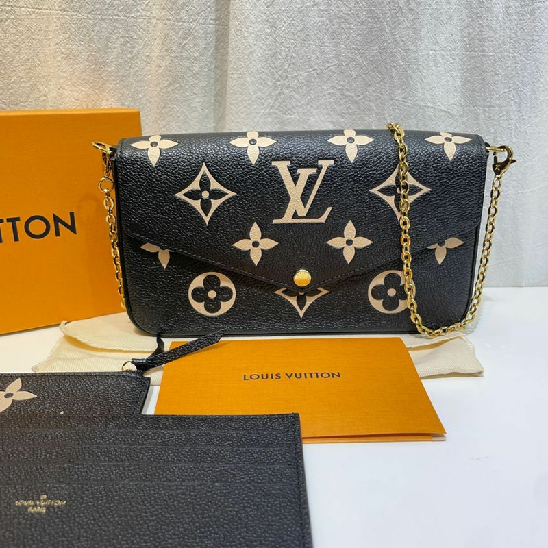 【包稅】LOUIS VUITTON M80482 Monogram Pochette Felicie 斜背包-0