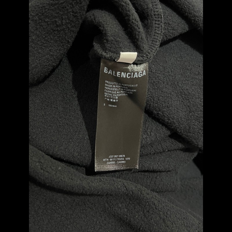 Balenciaga FREE 黑色棉質鬆身衛衣 1碼-4
