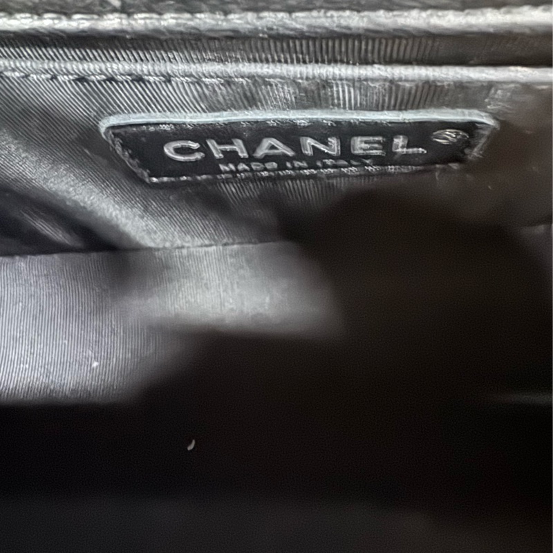 Chanel 小號黑銀Leboy羊皮-8