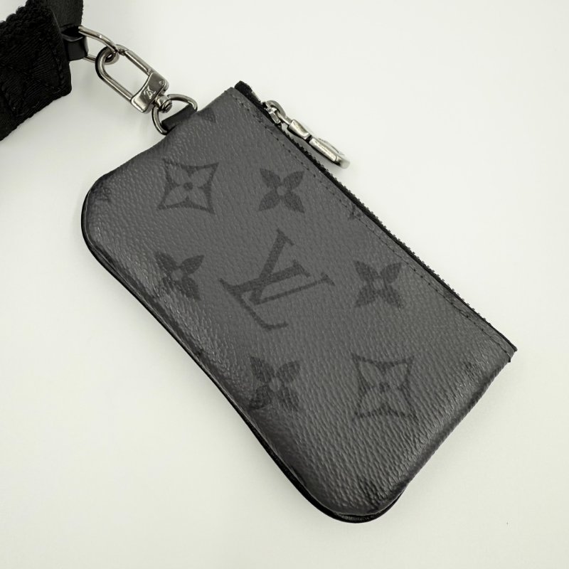 Louis Vuitton - 黑灰原花Trio黑武士三合一郵差包-18