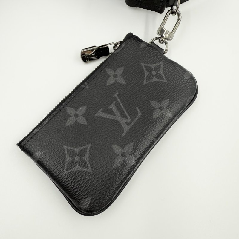 Louis Vuitton - 黑灰原花Trio黑武士三合一郵差包-19