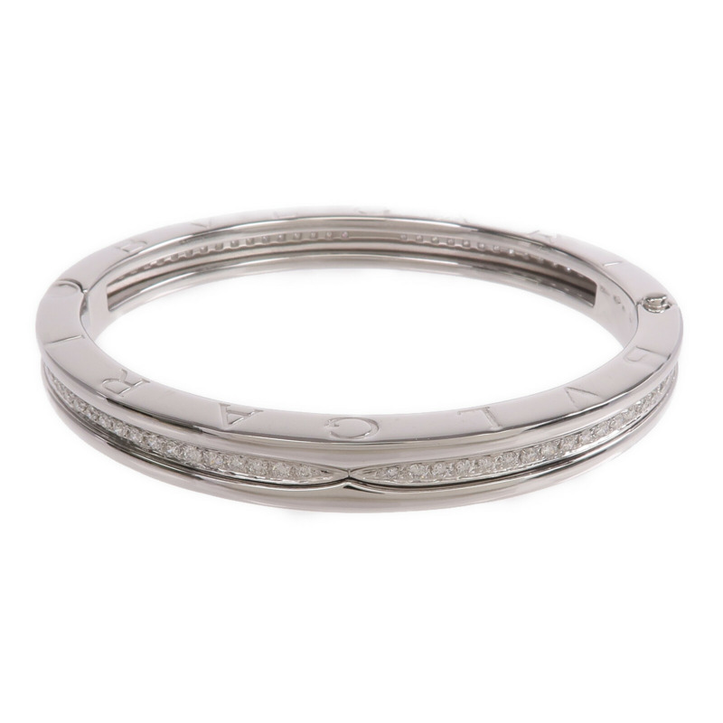 BVLGARI 18K白金B.zero 1 Bracelet鑽石手鐲-0