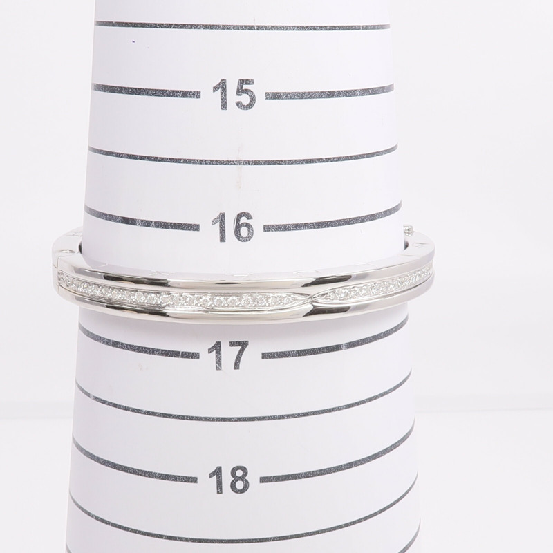 BVLGARI 18K白金B.zero 1 Bracelet鑽石手鐲-8