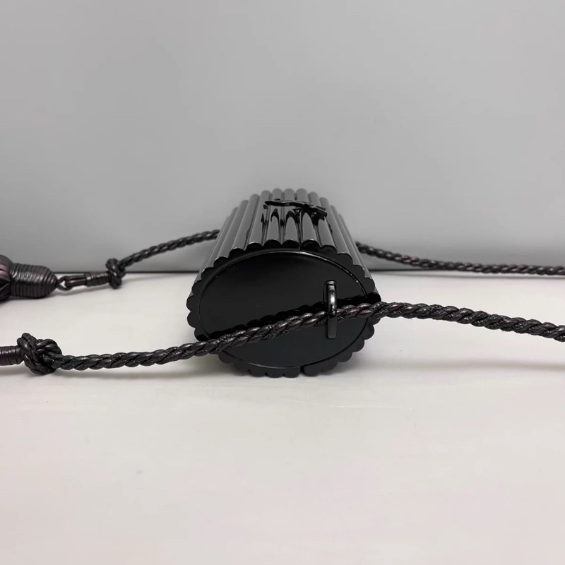 YSL聖羅蘭 限量黑色流蘇亞克力積木盒子包-2