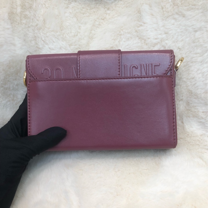 Dior 棗紅色蒙田相機袋  XC195-1