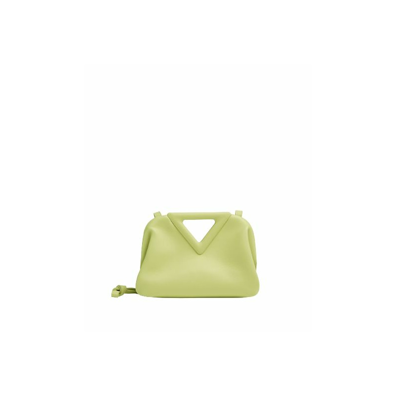 【包稅】BOTTEGA VENETA 翻新小號尖角三角形手提包 海草色 658476VCP403458-0