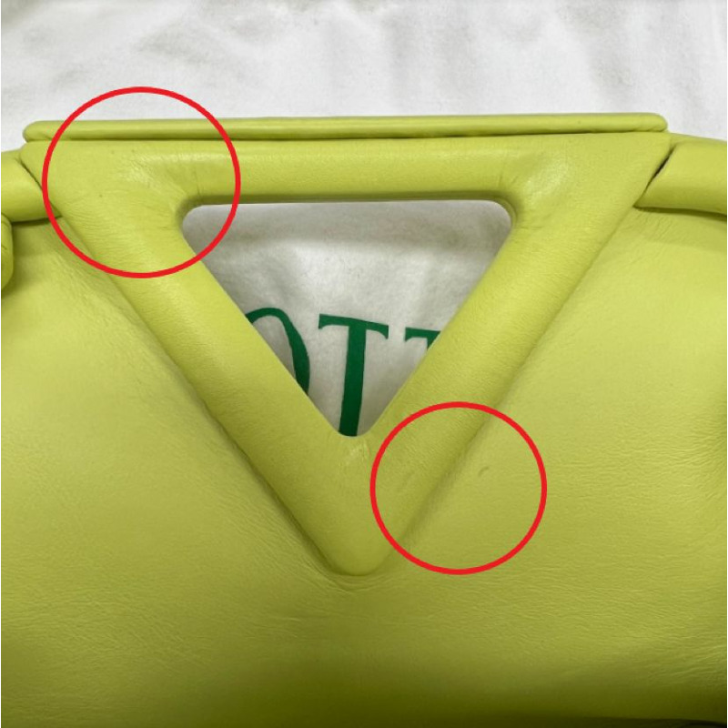 【包稅】BOTTEGA VENETA 翻新小號尖角三角形手提包 海草色 658476VCP403458-3