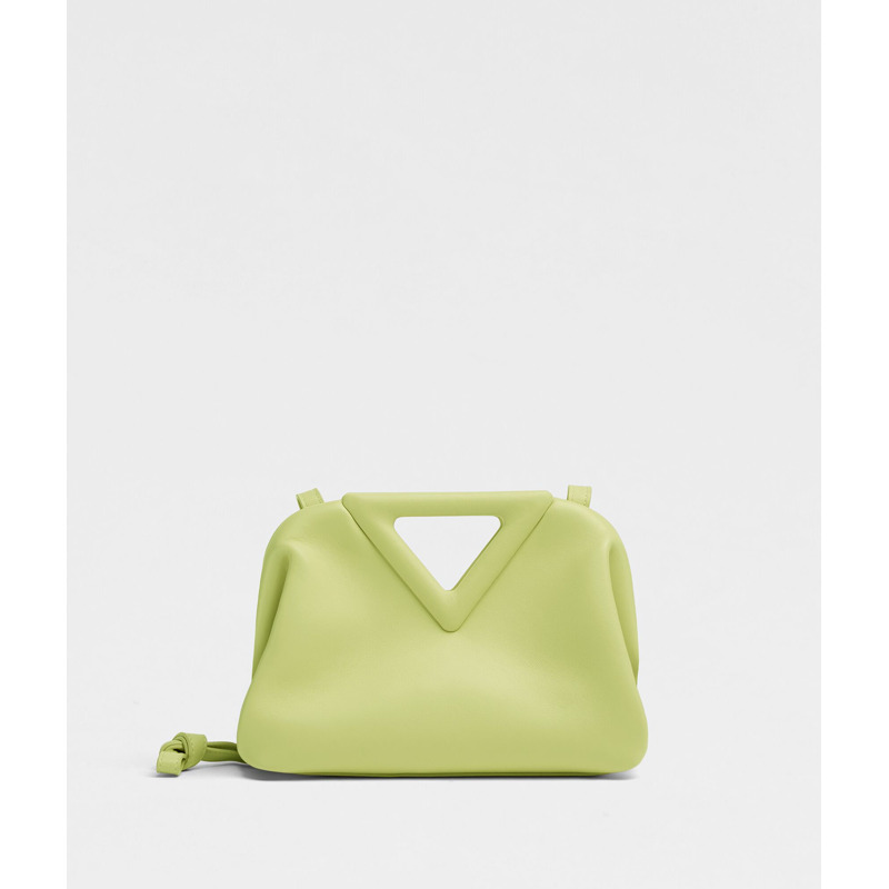 【包稅】BOTTEGA VENETA 翻新小號尖角三角形手提包 海草色 658476VCP403458-6