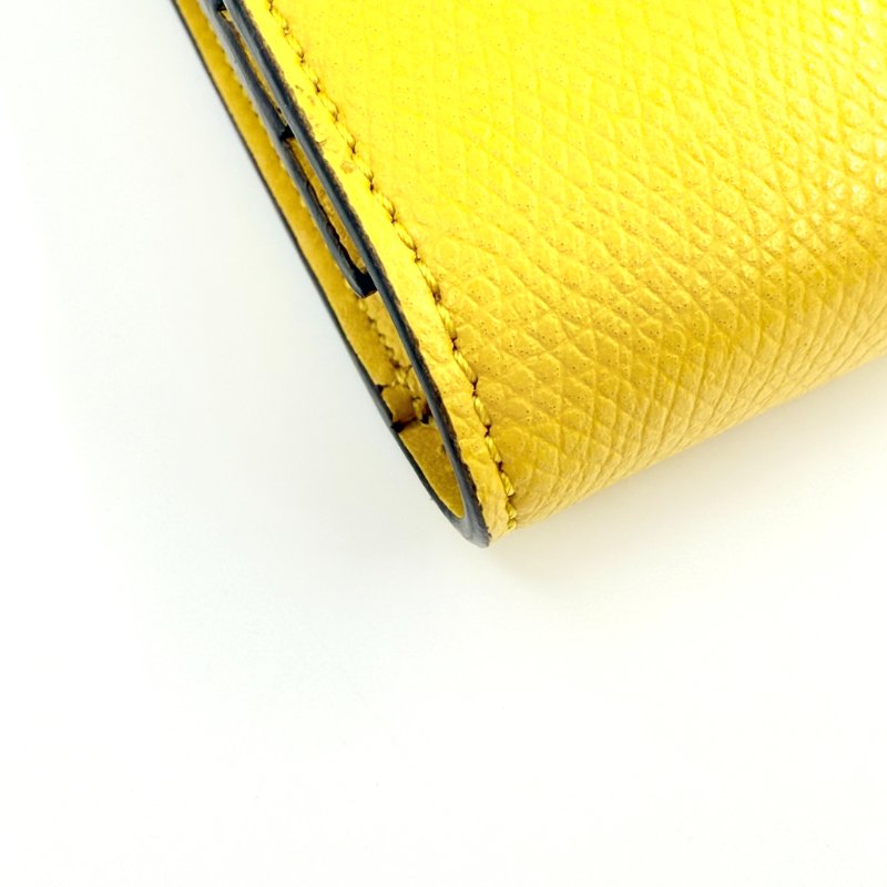 FENDI - 黃色拚FF LOGO WOC 斜背包-9